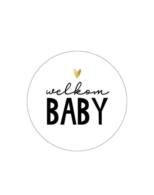Sticker welkom baby